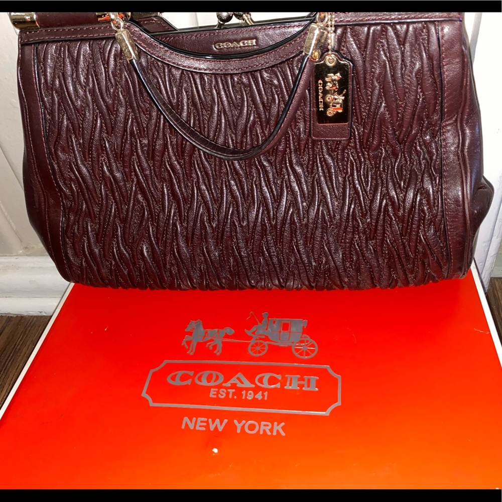 Coach leather purse